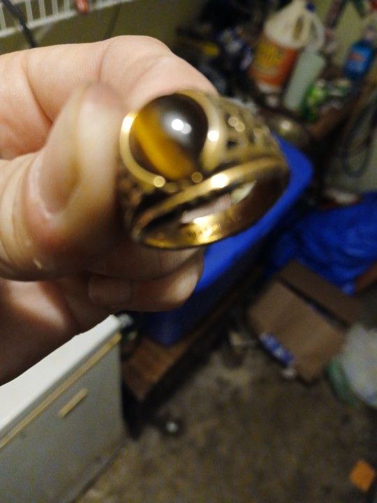 Gold Tigers Eye Ring