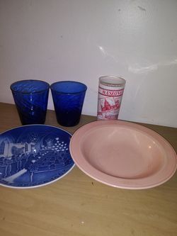 Vintage glass cups vintage kitchenware