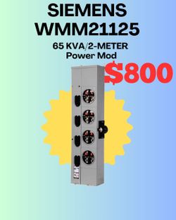 SIEMENS WMM21125 | 65KVA 120/240V 2P 
