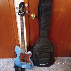 Ibanez Bass with Case and Pocket Amp