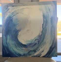 Blue Wave Printed Picture