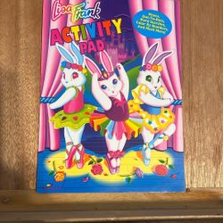 Lisa Frank Rabbit Ballerinas Activity Pad