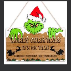 Christmas Decorations Hanging Signs Merry Christmas Door Sign For Holiday Decor Yard Porch Wall Window Decoration Xmas Themed Party Supplies

