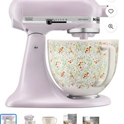 ** KITCHEN AID ARTISAN STAND UP MIXER WITH MULTIPLE ATTACHMENTS **