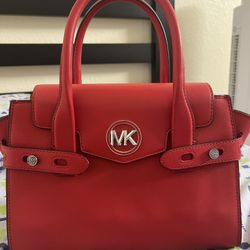 Michael Kors Carmen Bright Red Purse