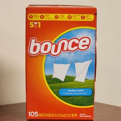 Bounce Dryer Sheets – Outdoor Fresh Scent (105 Count)