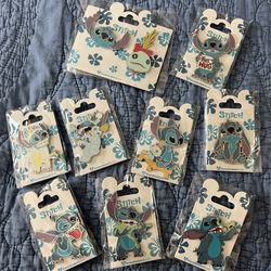 New Disney DLP DLRP Disneyland Paris OK Scrump Lilo And Stitch Pin 2022 Lot Of 9