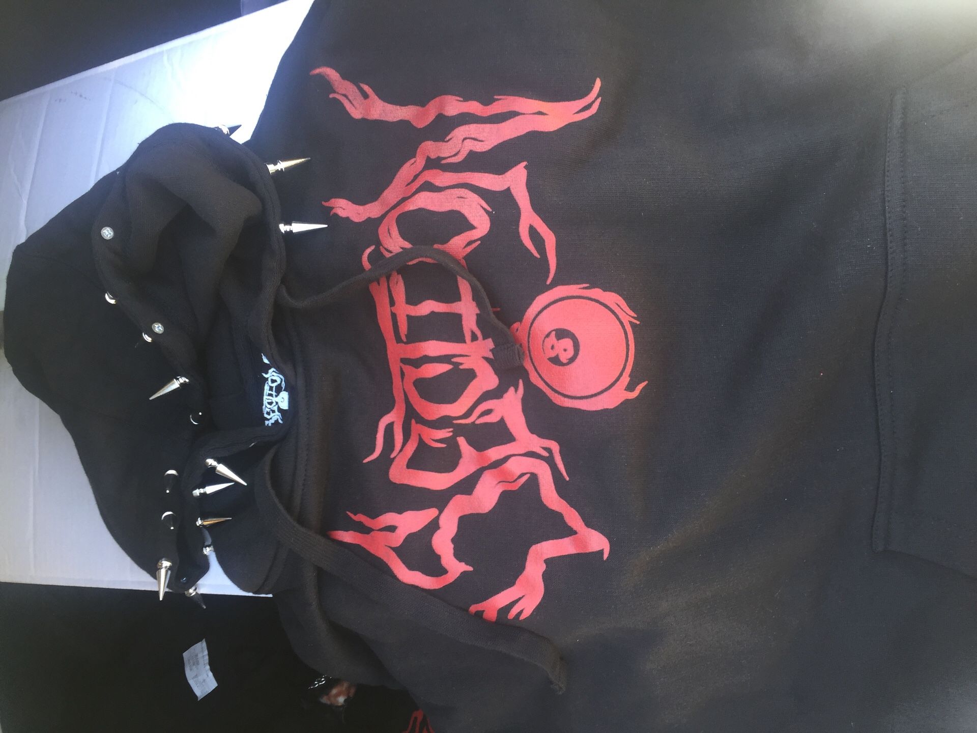 SECTION 8 spiked hoodie for sale !!