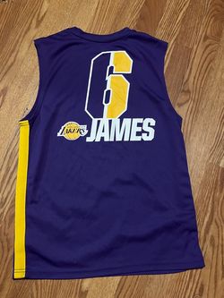 NBA L.A. Lakers Jersey Mens Small Sleeveless Crewneck Pullover #6 James