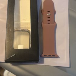 Apple Watch Band 38MM With Face Plate Case 