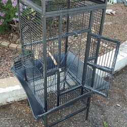 2 Metal Bird Cages 