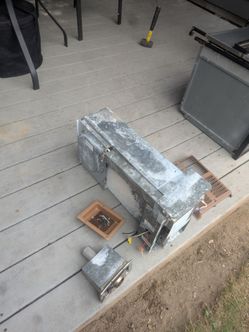 Propane heater out of trailer