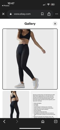 Euc~ * Savage fenty Lg 12-14  Women's Peak Performance High-Waist Mesh Legging 