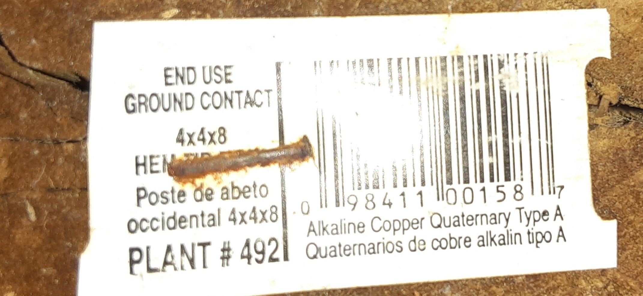 Leftover Treated Lumber Copper Alkaline Quaternary and Azole ? And