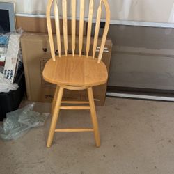 Solid Wood Barstool 24” Tall Seat