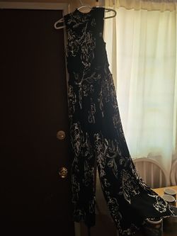 Black and White Floral Maxi Dress