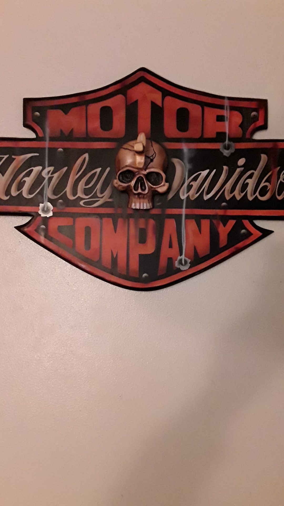 Custom Harley Davidson Coat Hanger