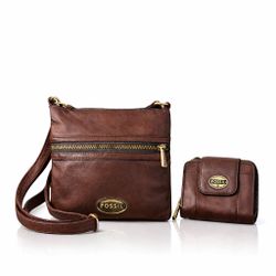 FOSSIL ‘Explorer’ Crossbody Bag  & Wallet