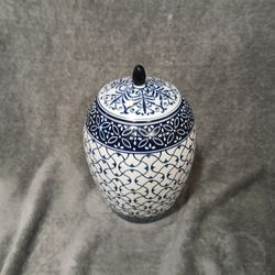 Blue And White Ginger Jar