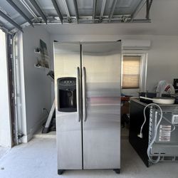 Maytag Stainless Steel Side-by-Side Refrigerator – Water Dispenser