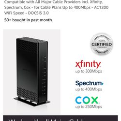 NETGEAR Cable Modem with Built-in WiFi Router (C6230) -AC1200 WiFi Speed DOCSIS