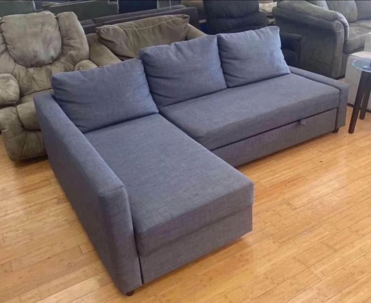 Ikea Frighten Gray Sleeper Sectional(Free Delivery)