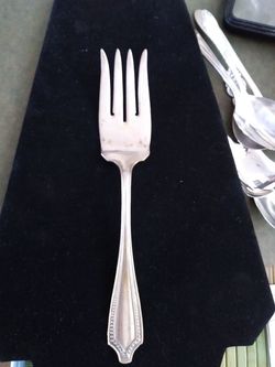 Antique sheffield silver plate fork