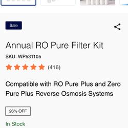 Water Filters - Reverse Osmosis Water Filters - BRAND NEW