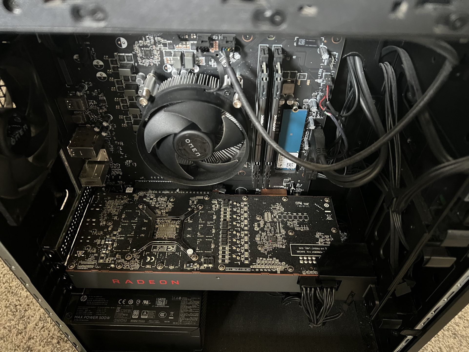 Hp Omen Gaming Pc 3700x 5700 16gb 512 Ssd 1 Tb Hdd Extra Fan
