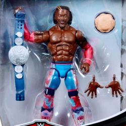 New WWE Elite Collection Kofi Kingston Action Figure.