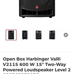 Used 15 Inch Harbinger VaRi V2115 multipurpose loudspeaker 