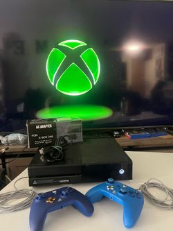 🎁 XBOX ONE Console Gift Bundle 2 controllers 2 player Fun + AC Adapter Power Supply