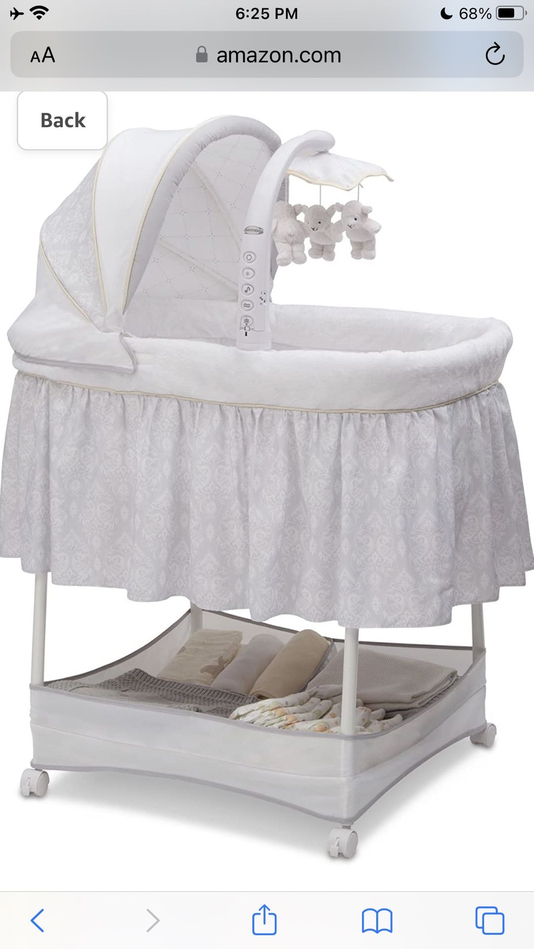 Baby Bassinet With Mobile 