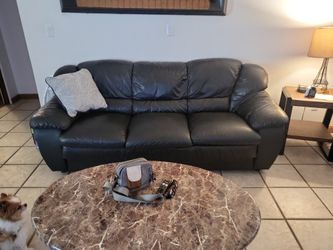 Black Leather Couch