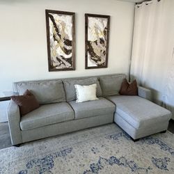 West Elm  Sofa | Couch w pull out & storage 🛻Delivery Available