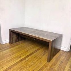 New Tribesigns 47” Wooden Walnut Color Coffee Table