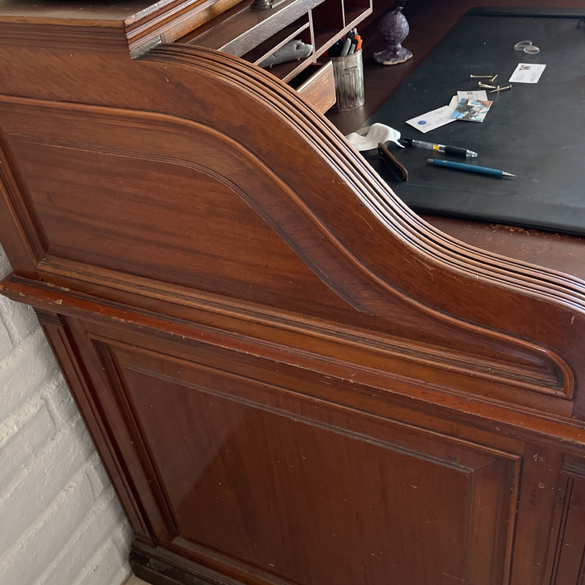 1940s Banker’s Roll top Desk