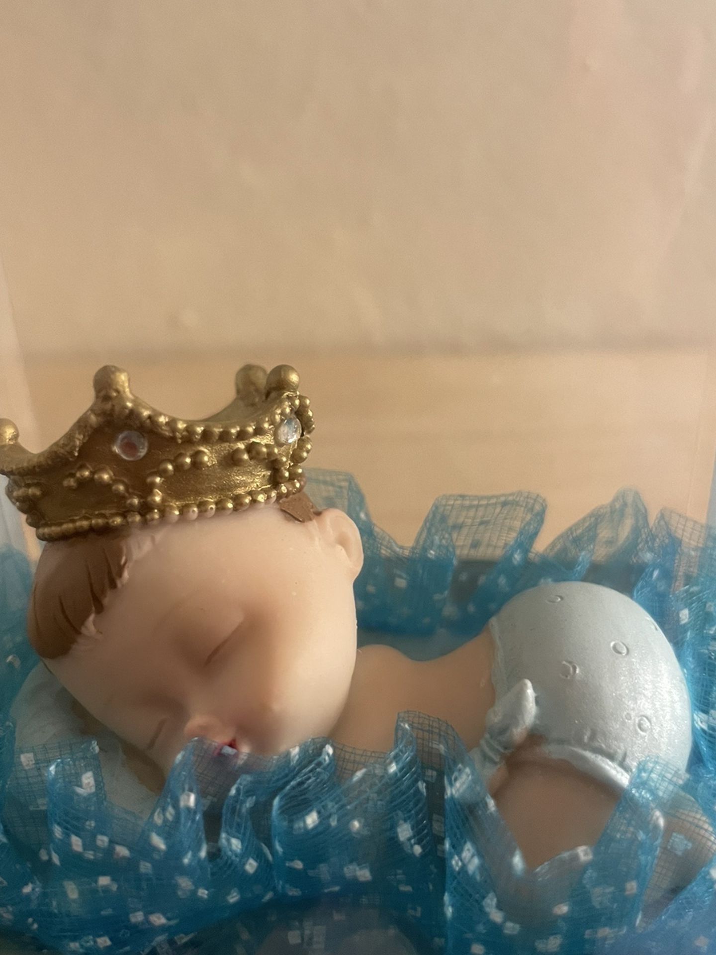 Baby Boy Figurine Statue Baby Shower Gift Expecting Mother’s New Born Everlasting Memory