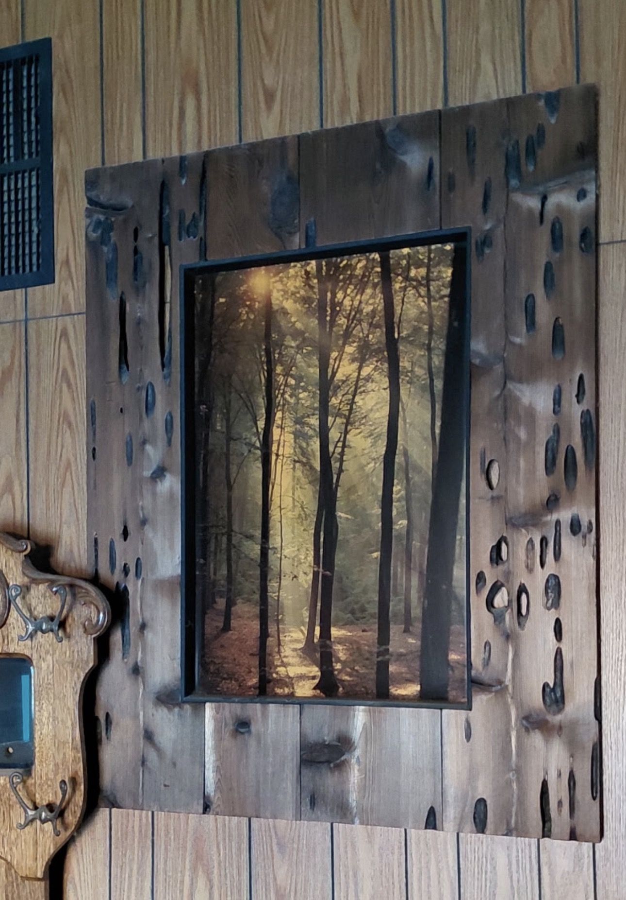 Antique picture wood frame