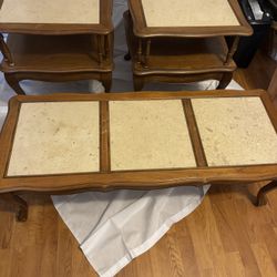 $25 - End Table & Coffee Table Set (3 pc)
