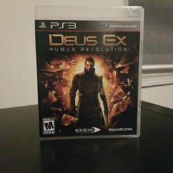 PS3 Deus Ex - Complete, Tested, Like New