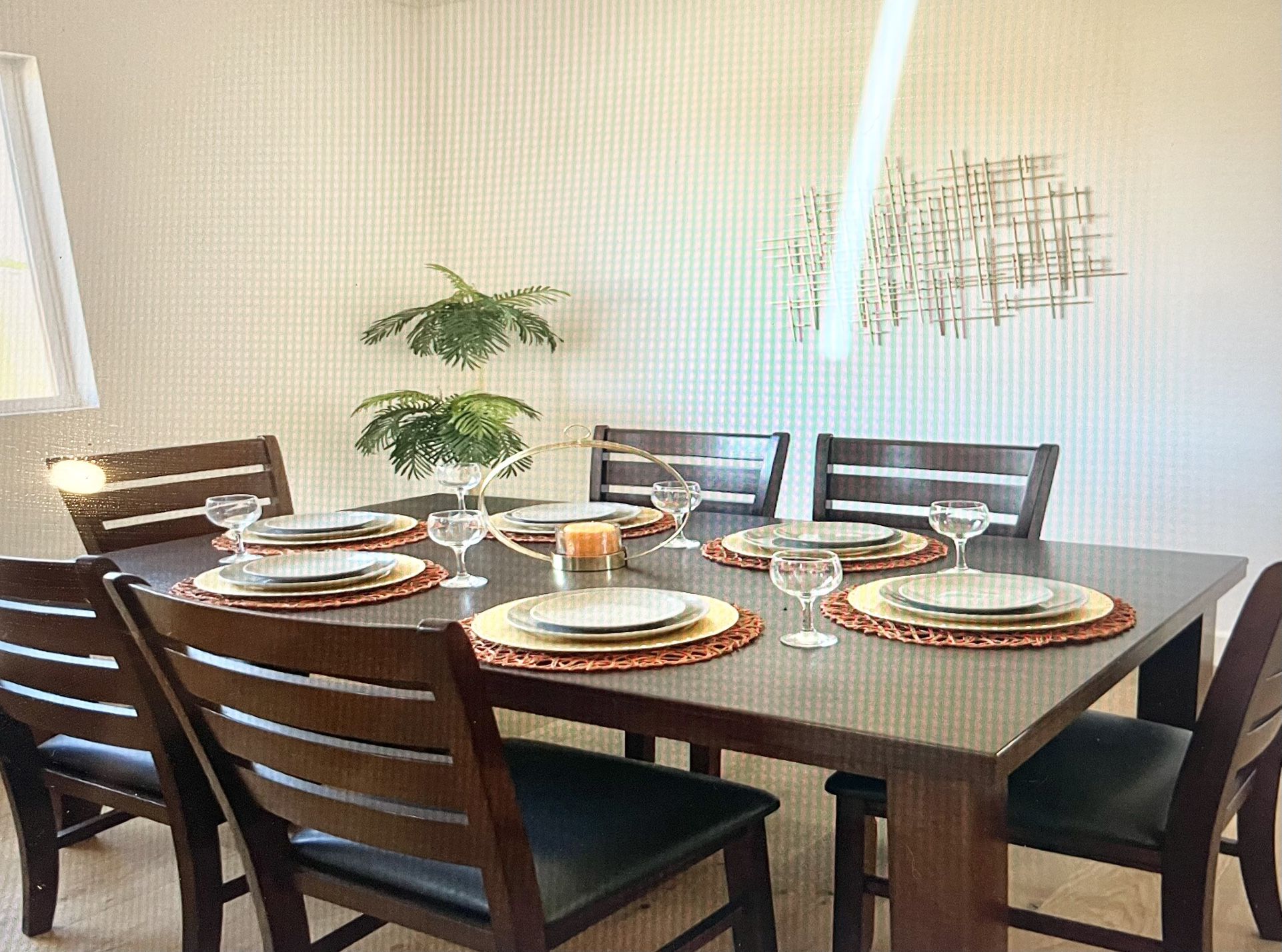 Dining Table And Six Chairs