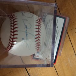 Victor Martinez Auto Graph Ball Certificate 