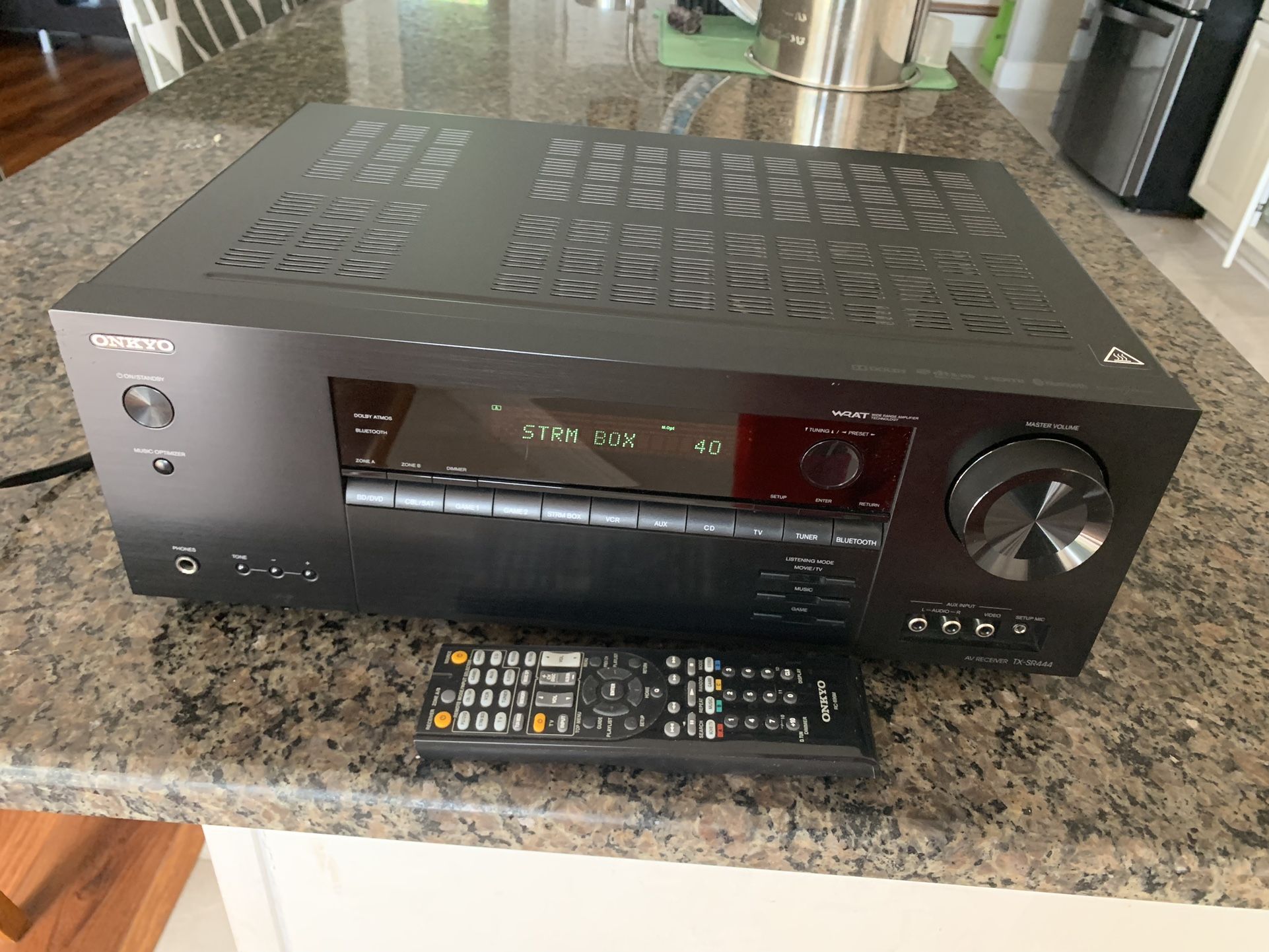Onkyo TX-SR444 7.2 Channel 4K Bluetooth Receiver