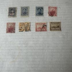 Hawaii Collection Of 8 Stamps Used