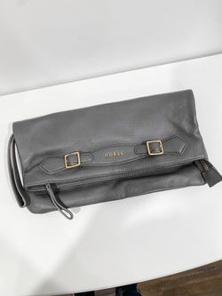 Guess gray clutch wristlet bag purse