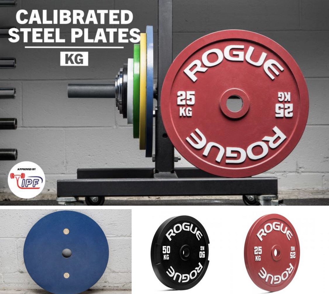 Rogue Fitness Calibrated Competition Powerlifting KG Plates (110 KG) (240lbs) for Sale in Orlando, - OfferUp