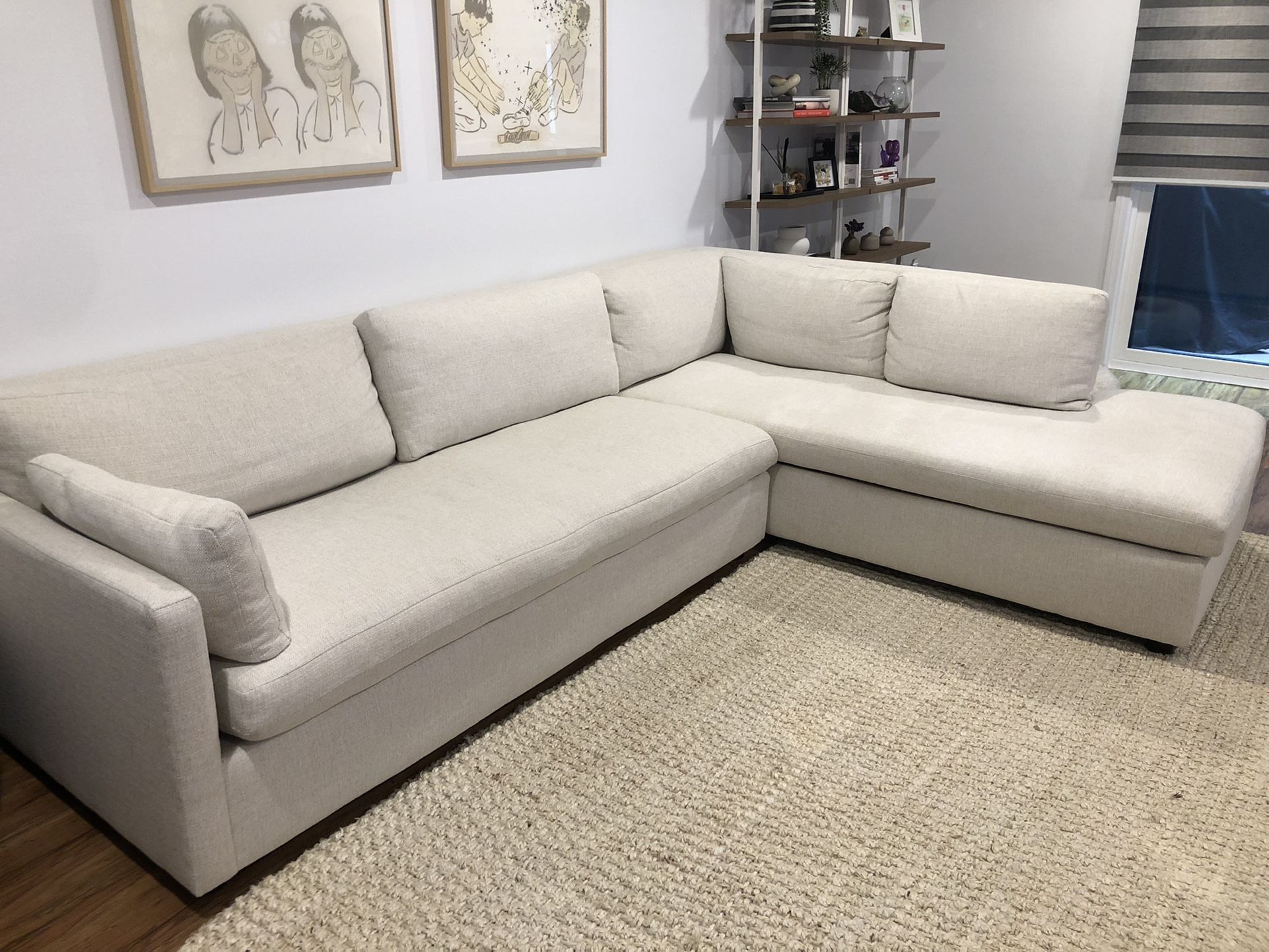 Marin 2-Piece Chaise Sectional (114)