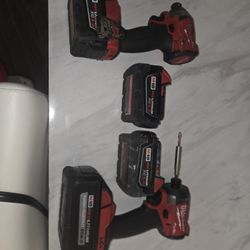 Milwaukee Drills And Battery's 