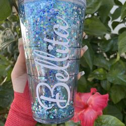 Custom Snowglobe Glitter Cup